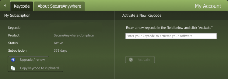 webroot keycode registry